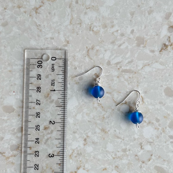 NWOT Tuckernuck Seaglass Orb Earrings - Picture 6 of 6
